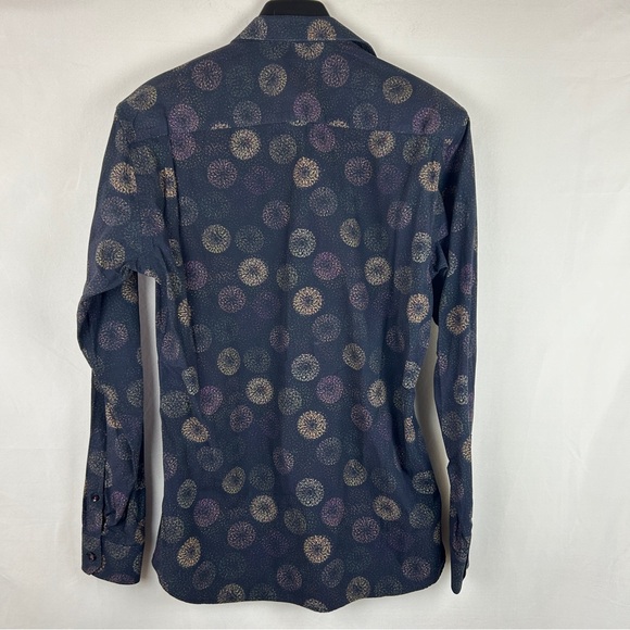 Jared Lang firework dress shirt fit cut size M 100% cotton - Picture 8 of 8